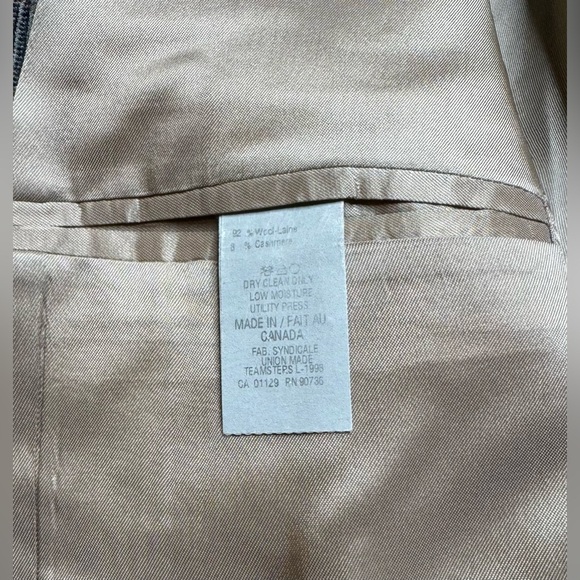 Lauren Ralph Lauren Blazer Jacket Men's 44R Gray Glen Check Wool Cashmere Blend - Picture 11 of 12